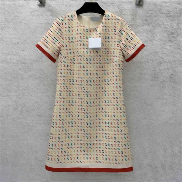 

xxl plus size summer dress designer dress temperament and elegance of the rainbow small h letter print versatile short-sleeved dresses women, Black;gray