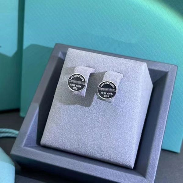 

designer round earrings luxury brand t-shaped minimalist earrings non-fading non-allergenic, Golden;silver