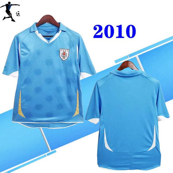 

2010 uruguay retro soccer jerseys caceres 22 lugano 2 forlan 10 home classic football shirts, Black;yellow