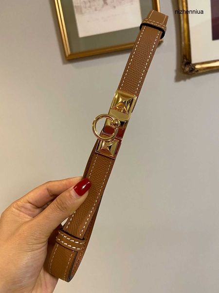 

hermm luxury belt new h family 1 8cm slim pants belt casual fashion adjustable cowhide 4wq7, Silver