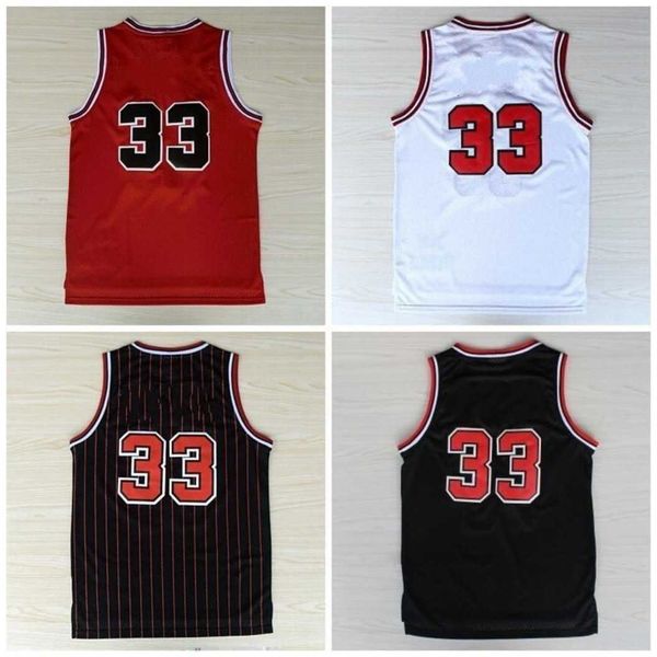 

vintage 33 jersey men 1992 8 basketball jerseys black white red navy blue stitched, Black;red