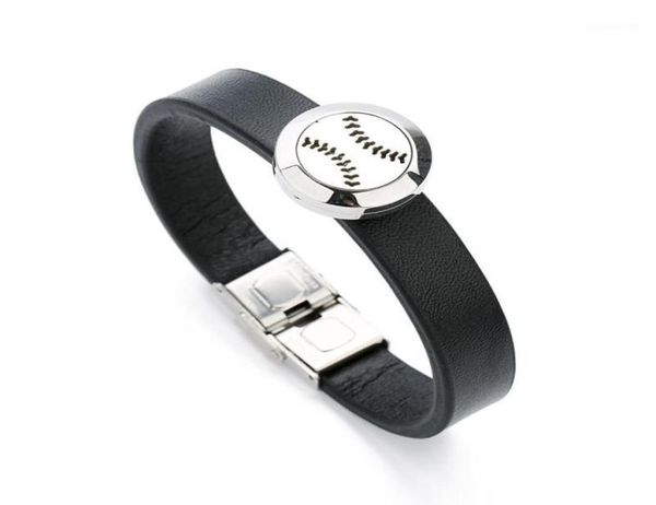 

bangle linsoir stainless steel magnet watch leather strap opened imitation titanium hollow bracelet bangles 20mm jewelry14075184, Black