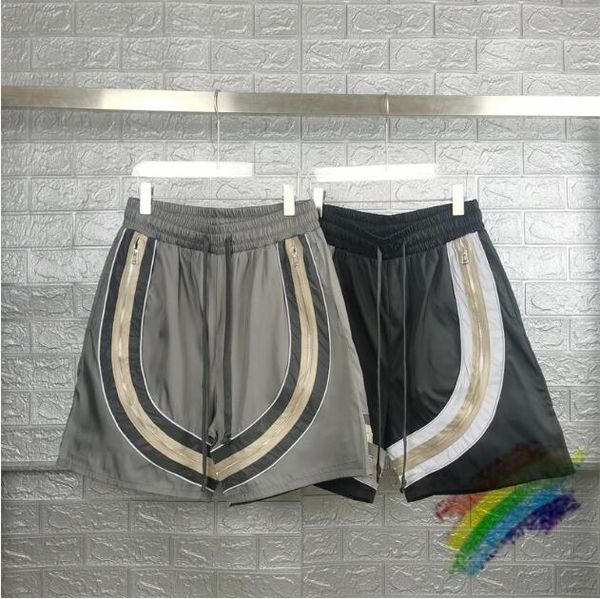 

patchwork zipper drawstring pockets shorts men women 1 quality vintage shorts