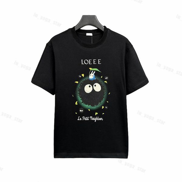 

shirts tshirts designers fashion mens t women t-shirts loewe tees man s casual chest letter shirt luxury clothing short sleeve clothes 7akr, White;black