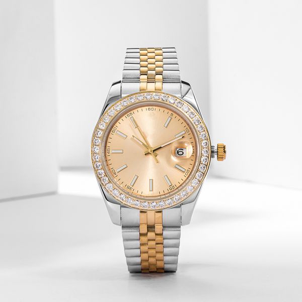 

man designer automatic mechanical 36/41mm waterproof watch couples style classic wristwatches montre luxe, Slivery;golden