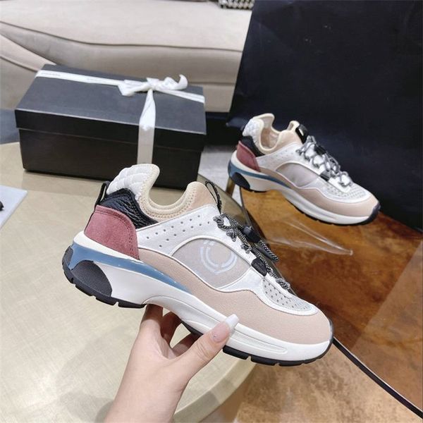 

luxury design bowling shoes channel 2023 fashionable men and women leather canvas letter logo casual outdoor sports running shoes 01-028