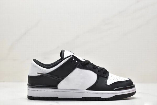 

with box twist panda running shoes men women white black sports sneaker