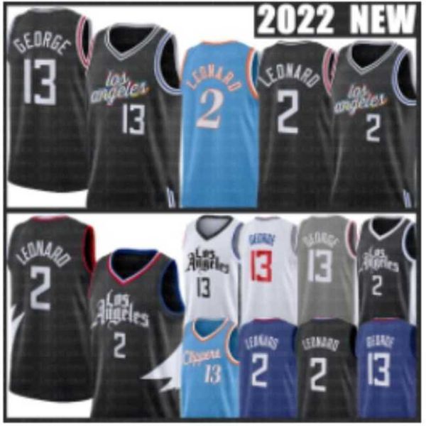 

kawhi leonard paul george basketball jerseys los mens angeles john wall clipper blue white black 2022 23 city shirt edition jersey 2 13, Black;red