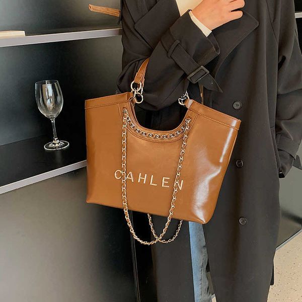 

us purses outlet 60% off advanced soft leather big for women 2022 popular new versatile chain crossbody fashion handheld tote bag ap5