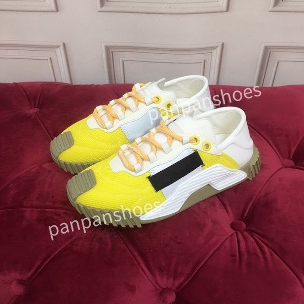 

new brand casual shoes men designer leather lace-up sneaker fashion lady flat running letters shoes platform gym sneakers, Black