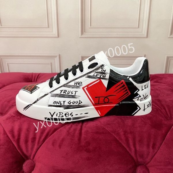 

2023new brand designer womens casual shoes white black sneakers leather trainer printed platform trainers shoes