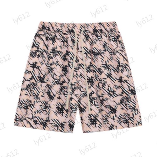 

pink designer mens shorts spring summer fashion leisure luxury classic brand three-dimensional logo printing elastic fiber beach pants male, White;black