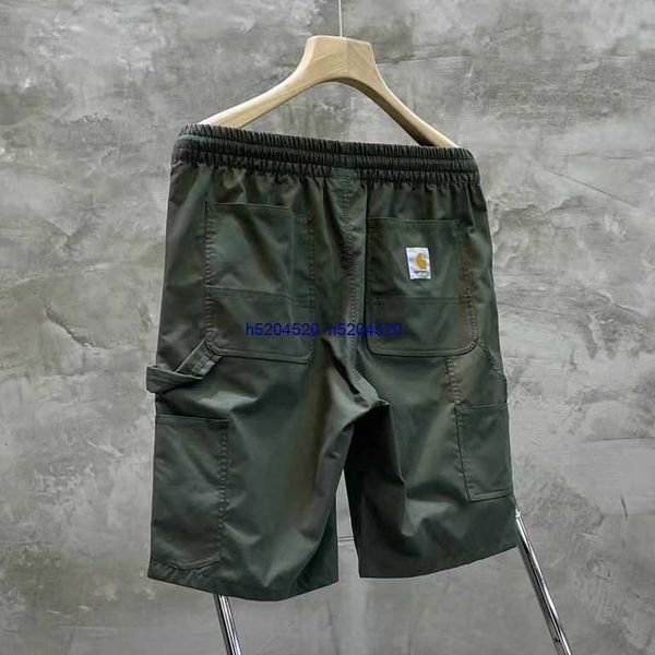 

2023 summer new men's shorts fashion tooling brand carhart military style wip workwear classic label multi pocket tear proof fabric cas, White;black