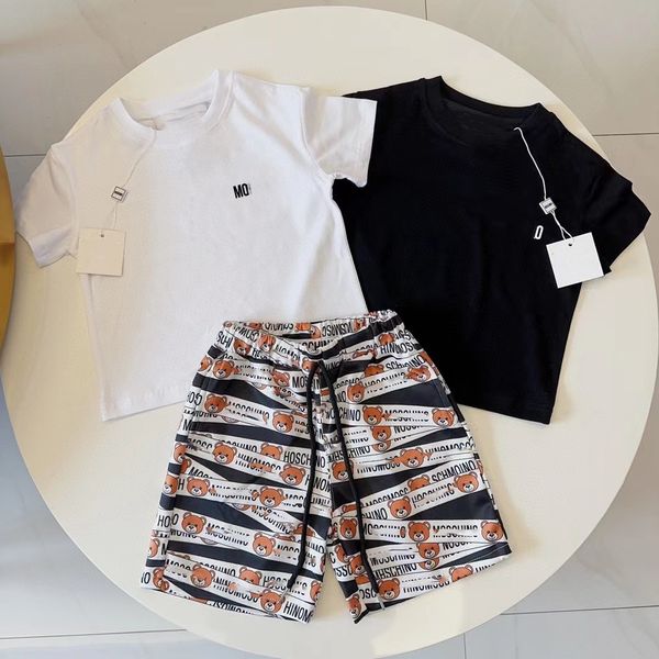 

kids clothes baby designer set kid clothe girls boys short set with letters luxury sports loose outfit warm, White