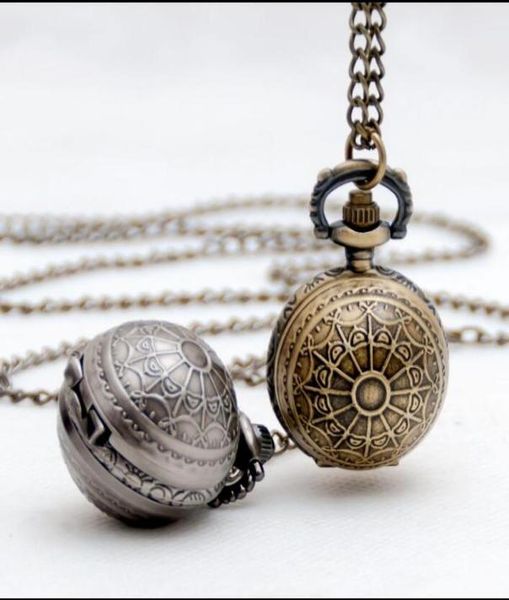 

poer bronze balck necklace pocket watches01234567895839049, Slivery;golden