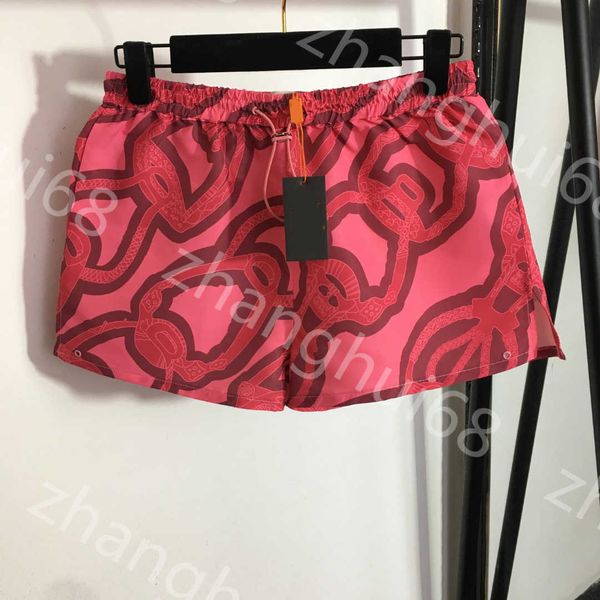 

23ss womens designer clothing womens shorts fashion print drawstring elastic waist casual shorts women clothes, White;black