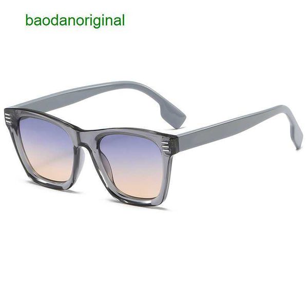 

burbrerys designer sunglasses 2023 modern sunglasses for women ins style striped square men's fashion glasses o240, White;black