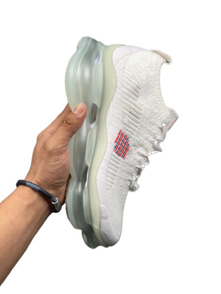 

the running shoes max scorpion white lagoon pulse punch dips its cloud white upper in cotton candy accents 2023 latest outdoor-indoor sports