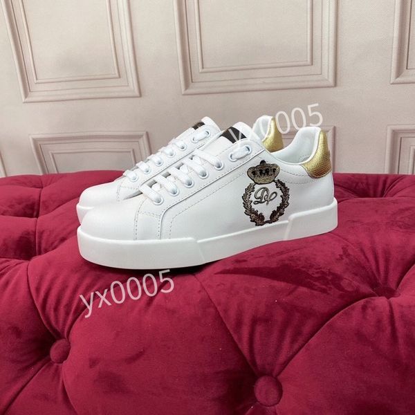 

2023new men fashion designer casual shoes white black sneakers leather trainer printed platform trainers shoes