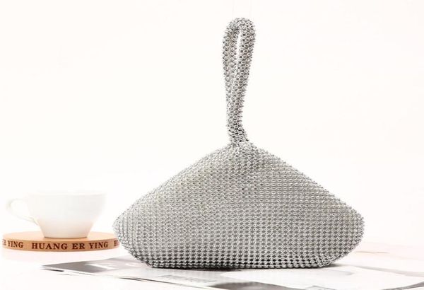 

women039s wedding rhinestone clutch purse evening bags sparkly glitter triangle handbag for party prom4219251
