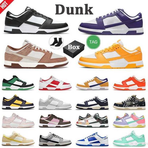 

2023 with box men women dunks low running shoes white black medium curry laser orange university blue multi camo mens trainer sneakers qojp
