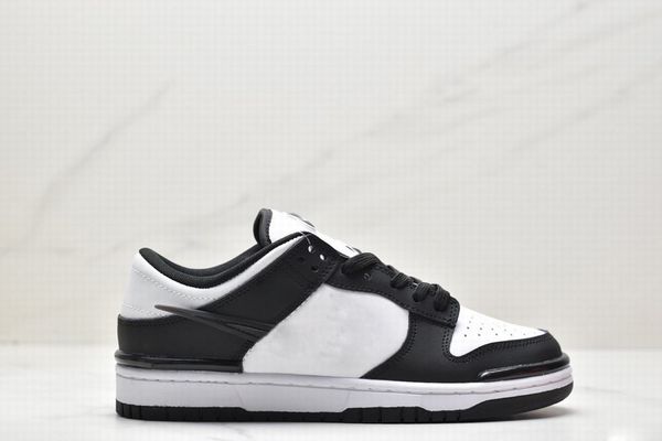 

with box twist panda running shoes men women white black sports sneaker