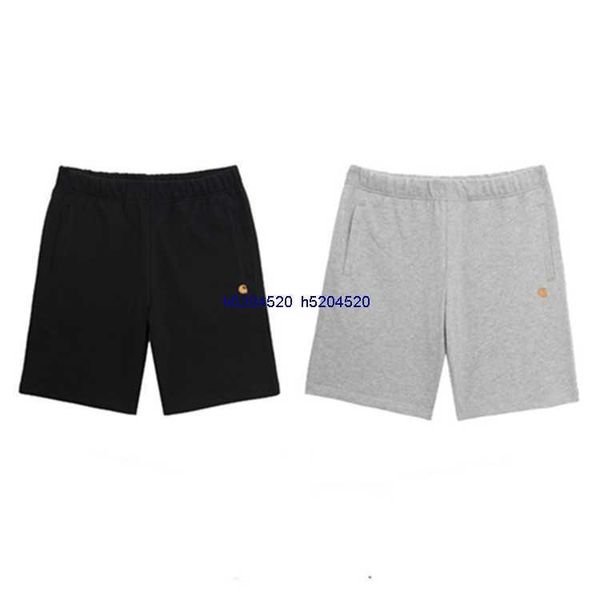 

2023 summer new men's shorts fashion tooling brand carhart military style circled simple gold embroidery casual small label capris circ, White;black