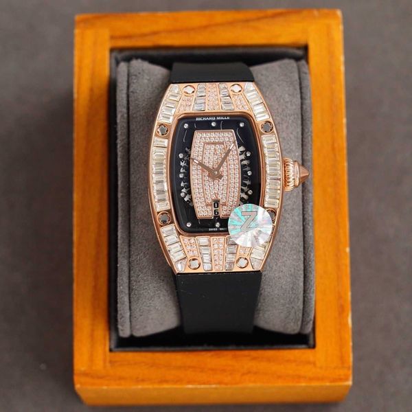 

designer new high-quality female mechanical wrist watches 31 women's rm007 dial automatic movement watch women 2023 luxury stylish, Slivery;brown