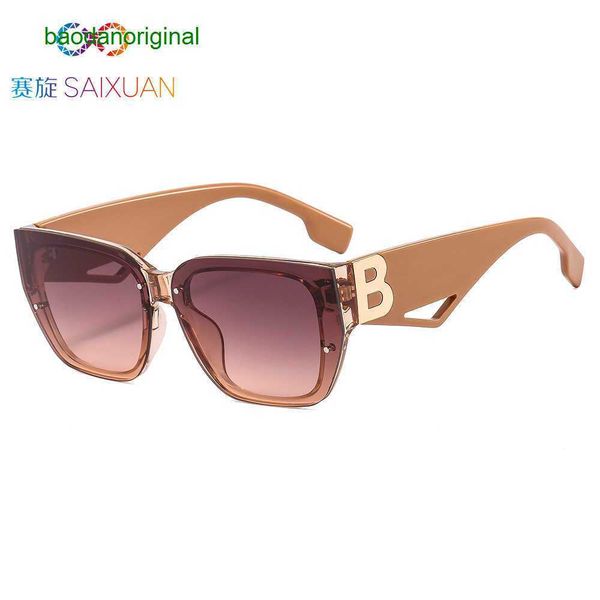 

burbrerys designer sunglasses 2023 summer new fashion sunglasses color grey frame metal male and female net red same style 2226 pp9x, White;black
