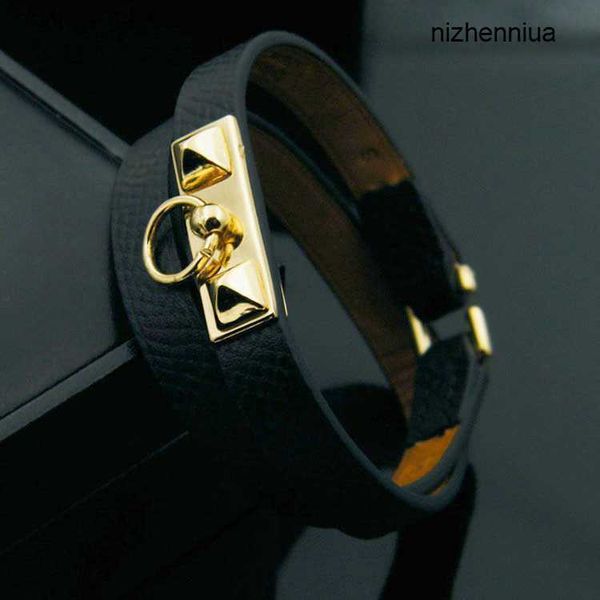 

hermm luxury belt 56 jewelry cross pattern double loop small rivet narrow gold buckle silver bracelet 9f7e