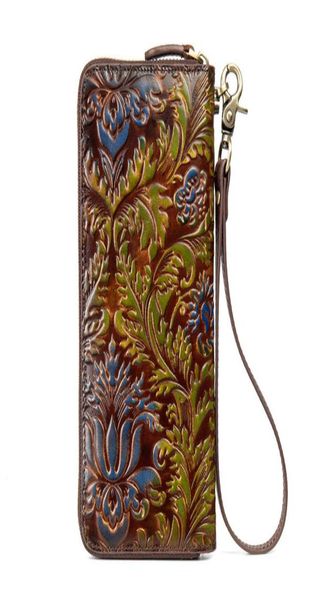 

leather long largecapacity money clip women zipper card bag wallet1150163, Black