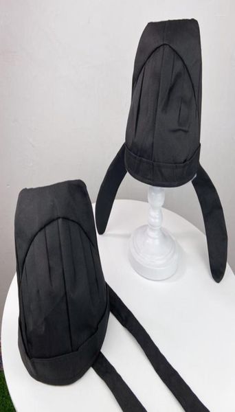 

berets hanfu scholar hats men chinese traditional ancient black hat headdress male vintage confucian towel cosplay for2219244, Blue;gray