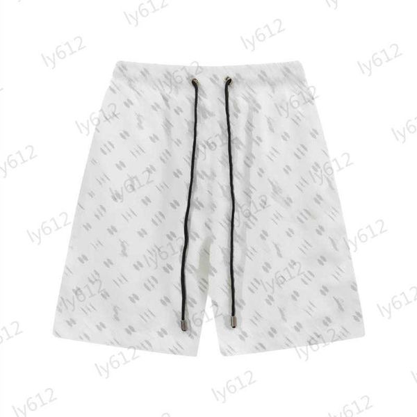 

mens white shorts designer spring summer fashion luxury loose fit brand logo letter printing elastic drawstring pure cotton beach shorts mal, White;black