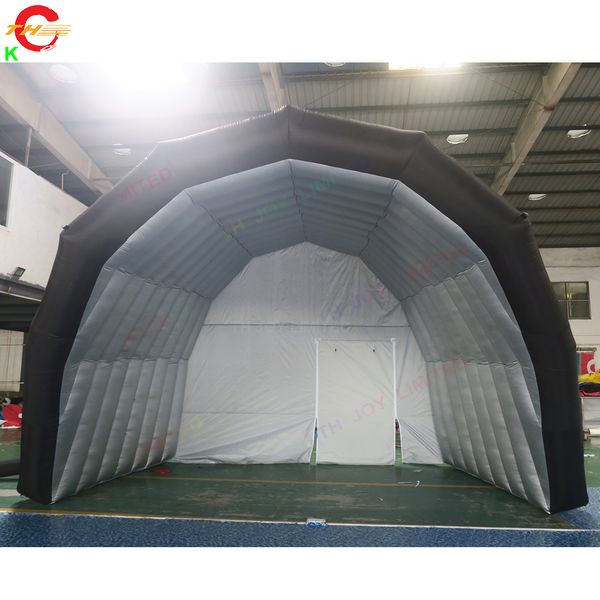 

outdoor 5x4m black inflatable stage tent large stage cover for exhibition musician band show marquee for sale
