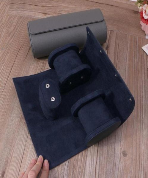 

watch boxes cases exquisite jewelry display travel case storage organizer men39s gift box roll organizewatch9359348, Black;blue