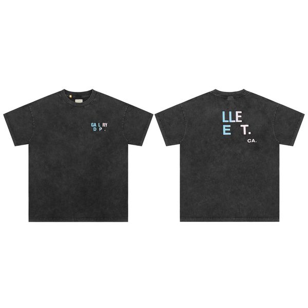 

designer t shirts luxury french tee thick cotton 260gsm vintage retro washed printed short sleeve mens streetwear loose oversized design 17, White;black