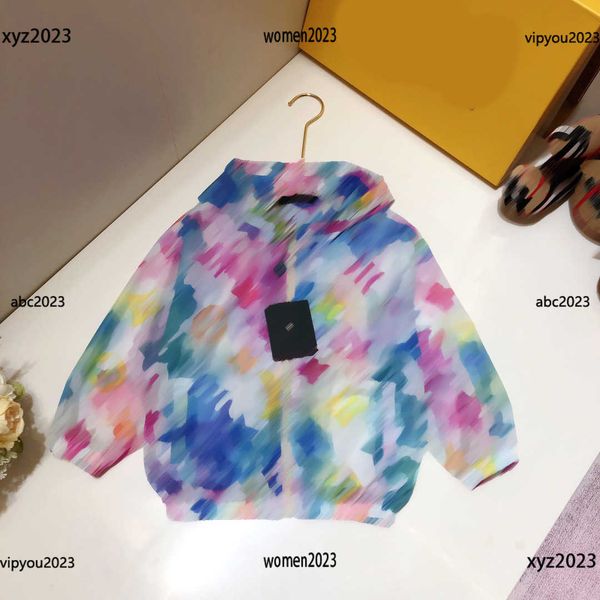 

baby jacket child color halo dyeing coat polyester fiber sunscreen clothing size 100-150 cm kids outwear spring coat may04, Blue;gray