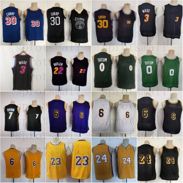

30 stephen curry kids city basketball jerseys child dwyane wade jimmy butler jaylen brown jayson tatum 6 23 24 youth shirt, Black;red