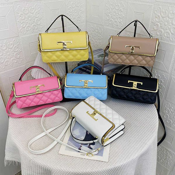 

2023 fashion single shoulder for women in fashionable and textured small square factory trendy with crossbody large capacity diamond lattice