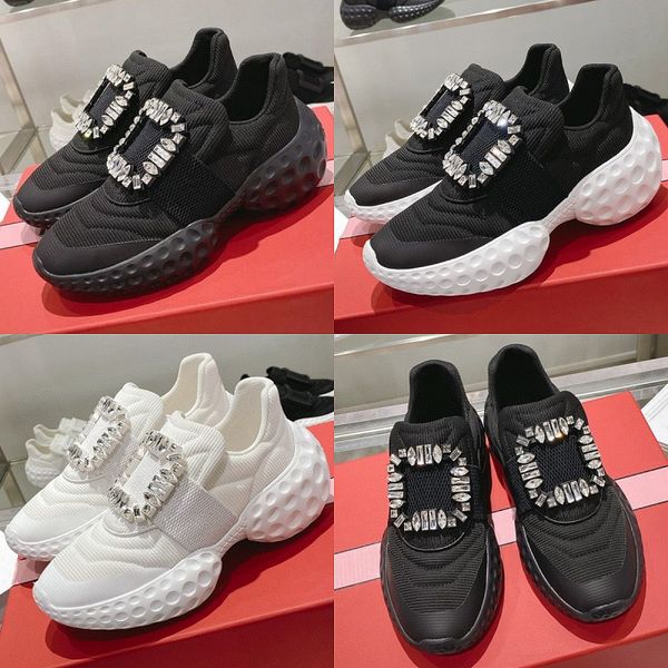 

summer women's running shoes new designer shoes rhinestone platform shoes square buckle diamond sneakers ultra-light foam bottoming cas