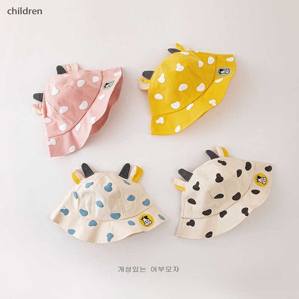 

stingy brim hats mueraa baby kids lovely point cow adjustment buckets hats children girls cute fisherman caps spring summer outdoor sun hats, Blue;gray