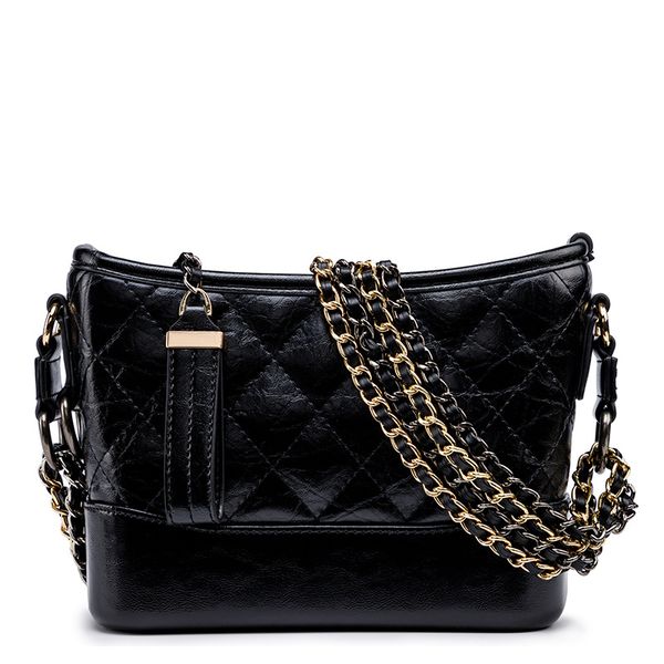 

genuine leather women's bag cross-body wandering bag runger chain bag premium feel
