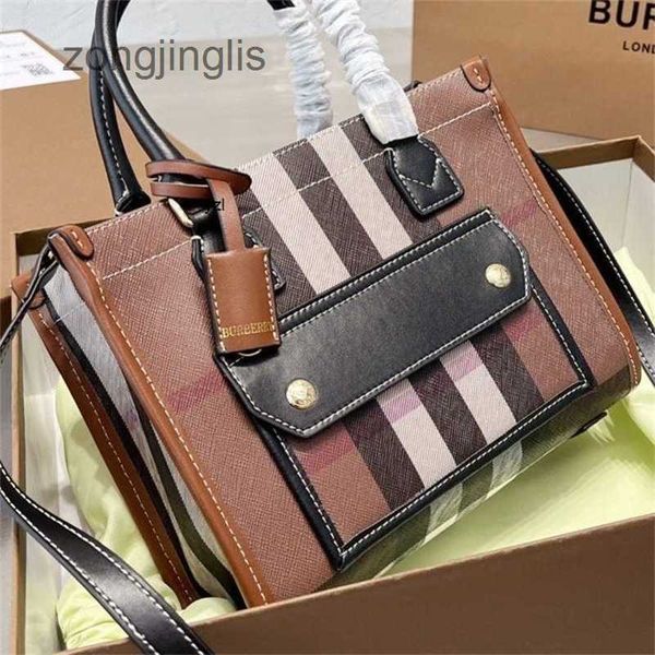 

canvas evening bag new luxury bags fashionable burbrerys shoulder women's hand messenger new large capacity ja8x
