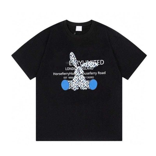 

summer short sleeve t shirt mens womens sweatshirt burb designer tshirt printed round neck tee men casual shirts cotton polos t-shirt, White;black