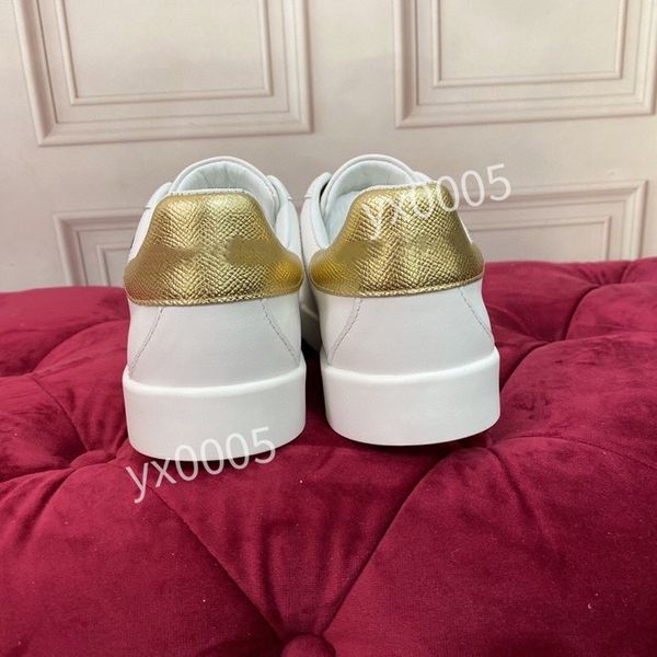 

new men fashion designer casual shoes white black sneakers leather trainer printed platform trainers shoes2023