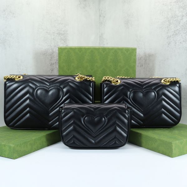 

designer bags handbag cross body bag women fashion shoulder bags 2 marmont classic tote 3 sizes luxuries genuine leather serial number