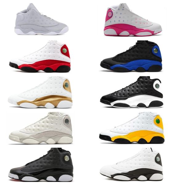 

jumpman 13 playoffs basketball shoes men women 13s playoffs bred black flint black cat hyper royal he got game mens trainers outdoor