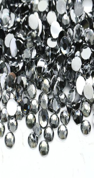 

xulin whole flat back resin bedazzler rhinestone black diamond color9412040