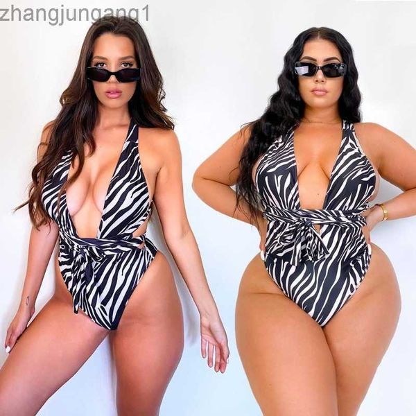 

designer bikini qianmo clothing 2023 printed large one piece bikini swimwear fashion, White;black