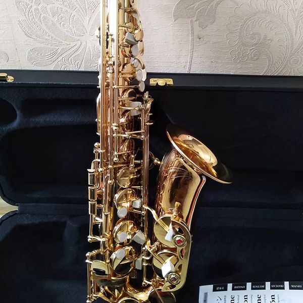 

japan alto saxophone down eb-tuned gold 875 children beginners playing58